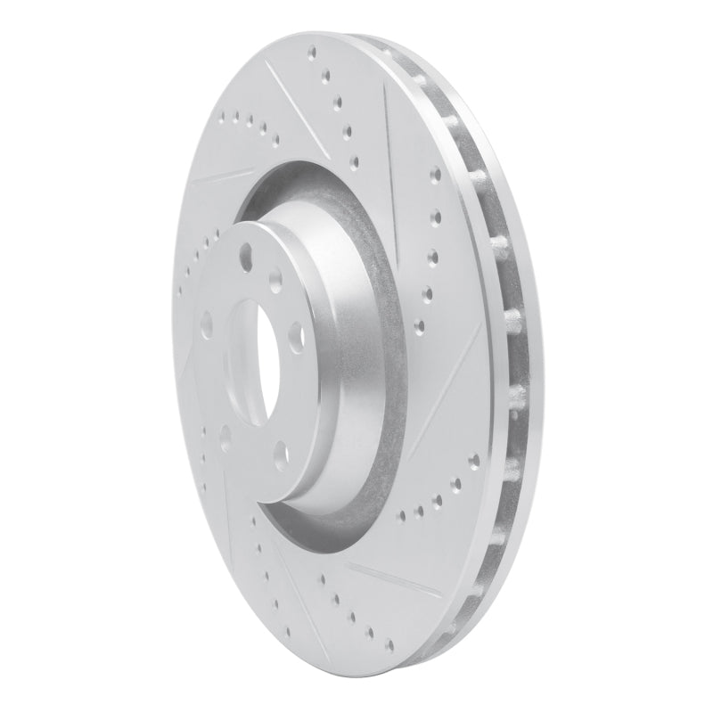 DFC 05-11 Audi A6 Quattro Front Right Drilled & Slotted Silver Brake Rotor
