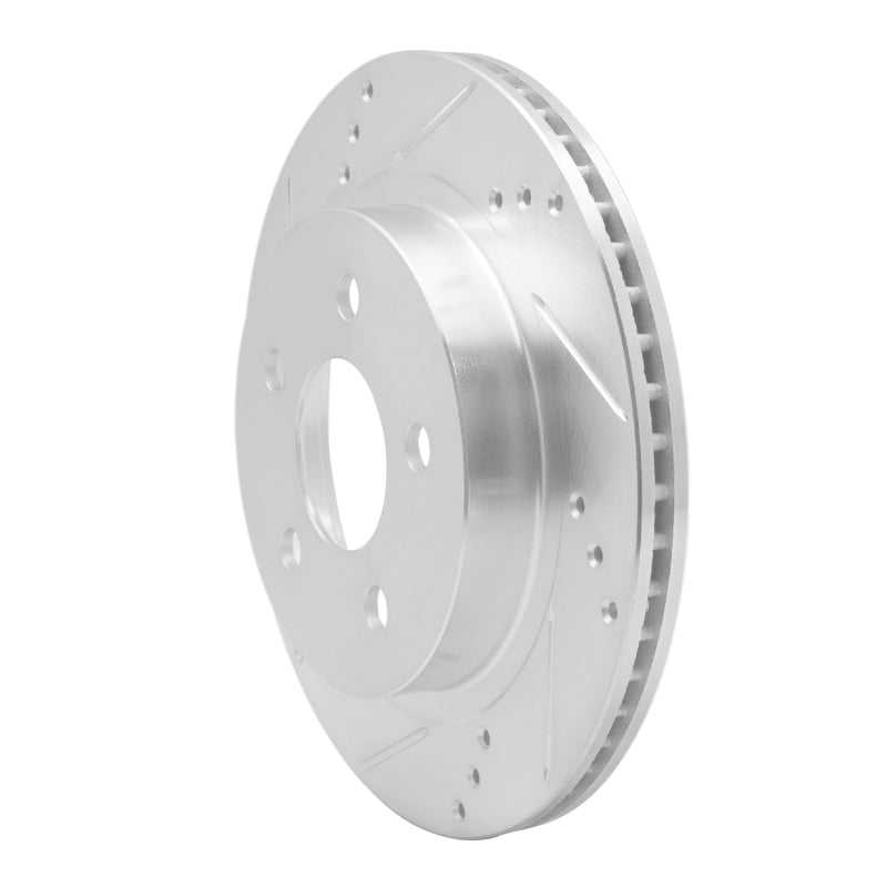 R1 93-97 Chevrolet Camaro Rear Left Drilled & Slotted Silver Brake Rotor
