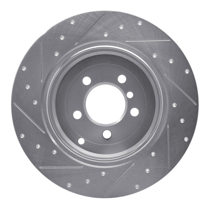 DFC 03-05 Land Rover Range Rover Rear Right Drilled & Slotted Silver Brake Rotor