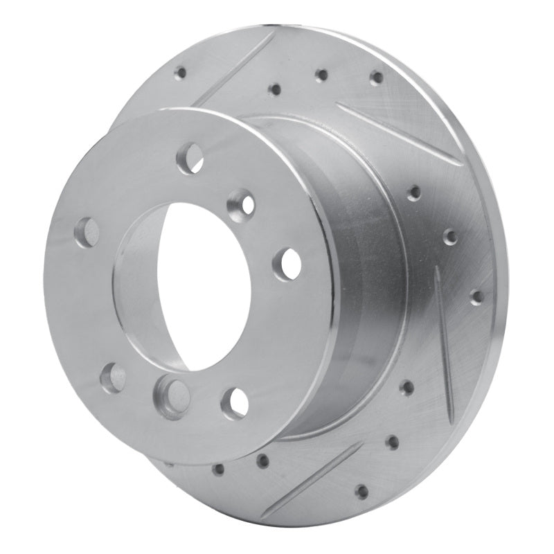 R1 02-18 Dodge Sprinter 3500 Rear Left Drilled & Slotted Silver Brake Rotor