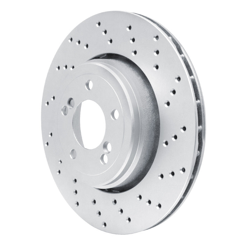 DFC 08-11 BMW 1 Series M Rear Right Drilled Hi-Carbon Alloy Geomet Coated Rotor