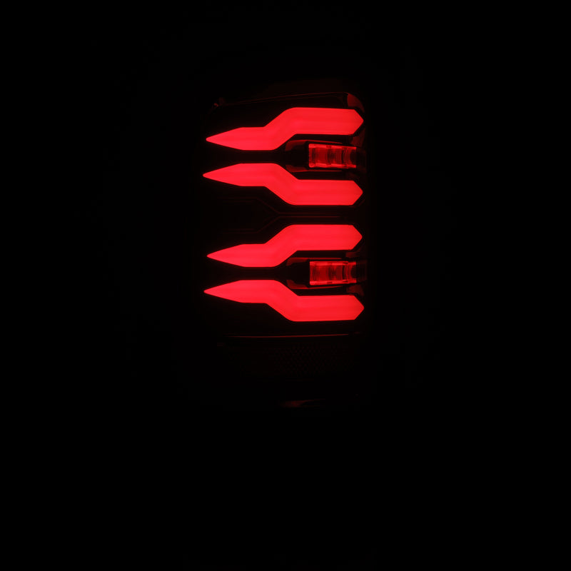 AlphaRex 94-01 Dodge Ram 1500/2500/3500 LUXX-Series LED Tail Lights - Black/Red