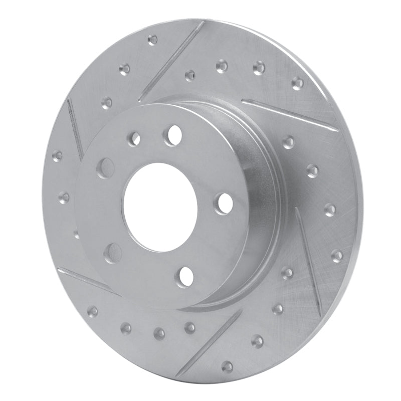 DFC 91-95 Alfa Romeo 164 Rear Left Drilled & Slotted Silver Brake Rotor