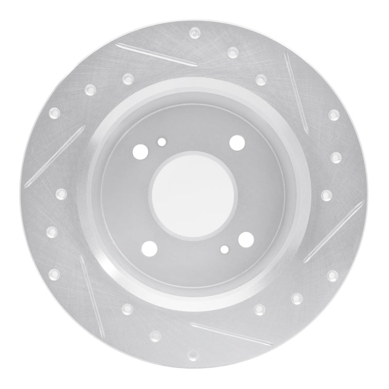 DFC 79-81 Nissan 200SX Rear Left Drilled & Slotted Silver Brake Rotor