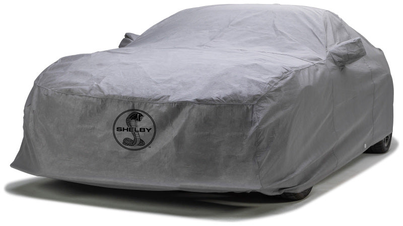 Covercraft 20 Ford Mustang Custom 5-Layer Indoor Car Cover w/ Blk Snake Medallion Logo