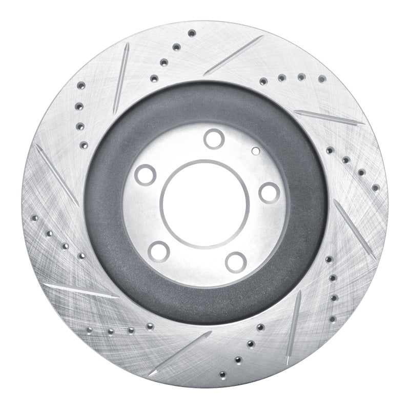 DFC 04-11 Mazda RX-8 Rear Right Drilled & Slotted Silver Brake Rotor