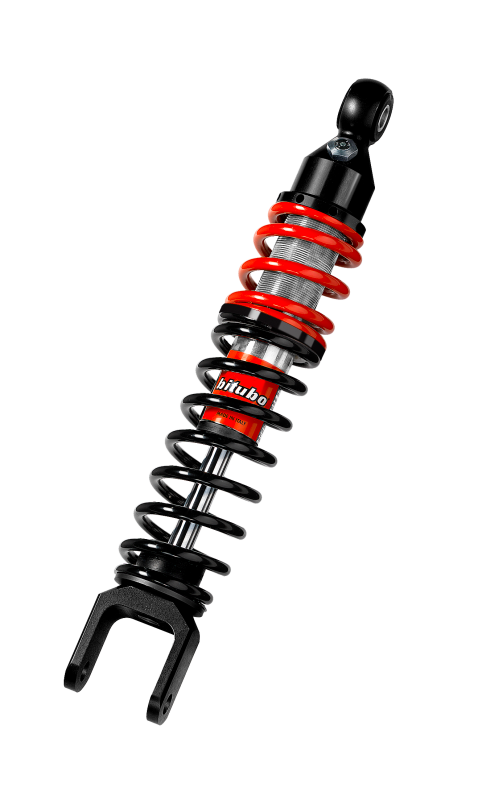 Bitubo YXX0 Monoshock Rear Adjustable: Spring Preload, Red And Black Springs