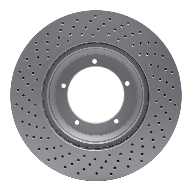 R1 82-89 Porsche 911 Right Front Drilled GeoSPEC Coated Rotor
