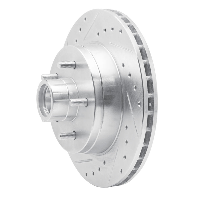 R1 85-92 Chevrolet Camaro Front Left Drilled & Slotted Silver Brake Rotor