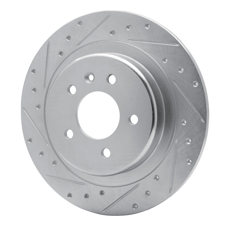 R1 16-18 Buick Envision Rear Left Drilled & Slotted Silver Brake Rotor