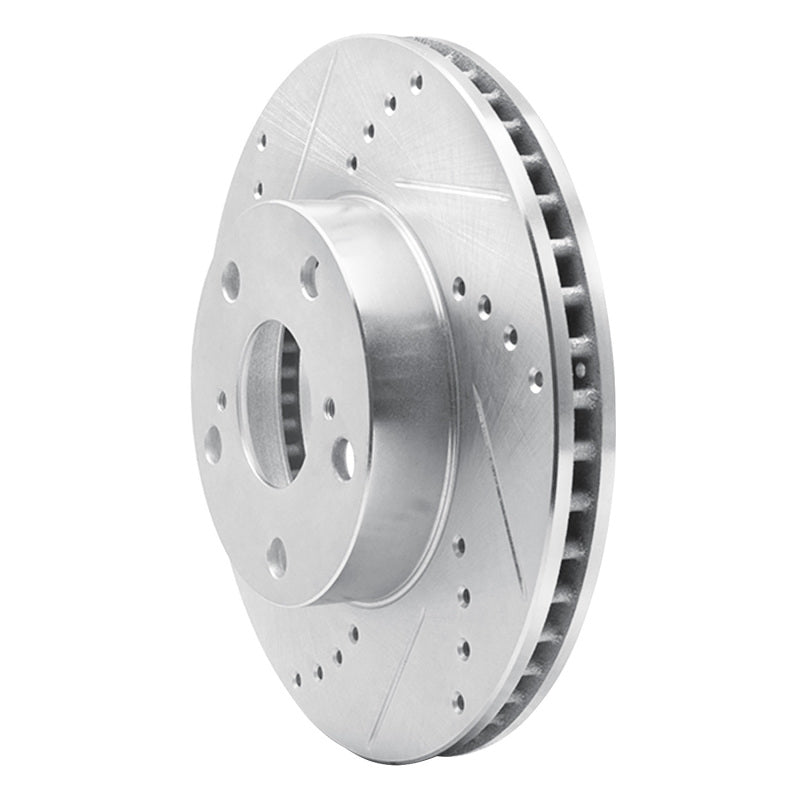 DFC 05-15 Toyota Tacoma Front Left Drilled & Slotted Silver Brake Rotor