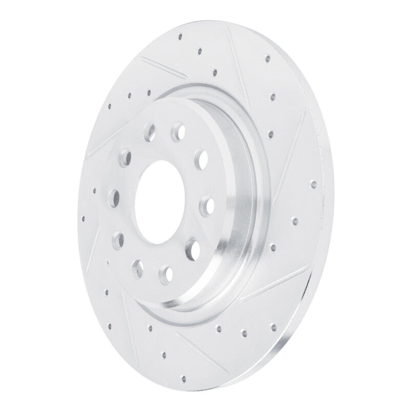 DFC 22-25 Jeep Grand Cherokee Rear Right Drilled & Slotted Silver Brake Rotor