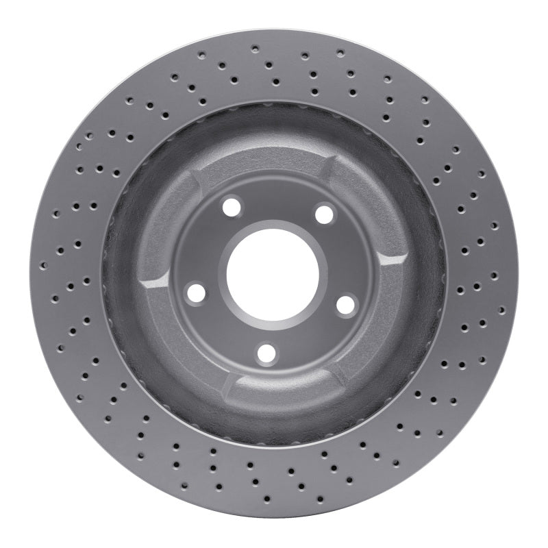 R1 06-13 Chevrolet Corvette Front Drilled GeoSPEC Coated Rotor
