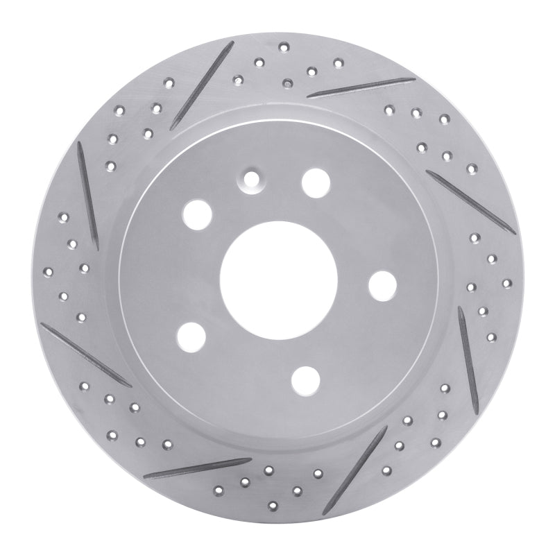 R1 11-16 Buick Lacrosse Rear Left Drilled & Slotted Geo-Carbon Rotor