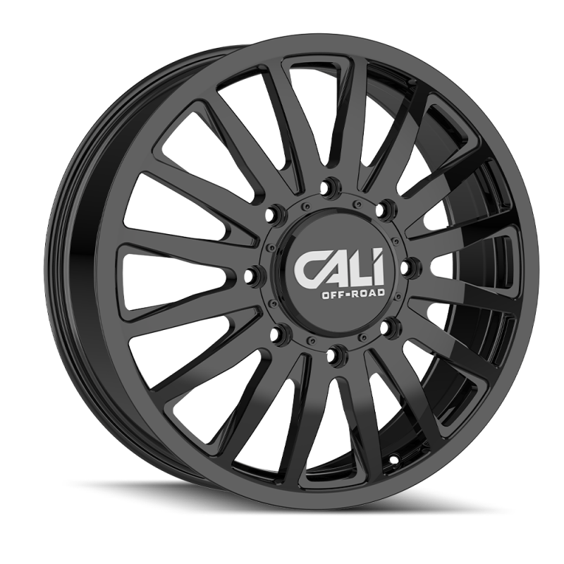 Cali Off-Road 9110D Summit Dually 22x8.25 / 8x210 BP / 115mm Offset / 154.2mm Hub Gloss Black Wheel
