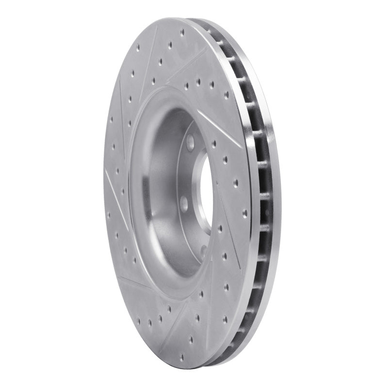 DFC 02-09 Buick Rainier Front Right Drilled & Slotted Silver Brake Rotor