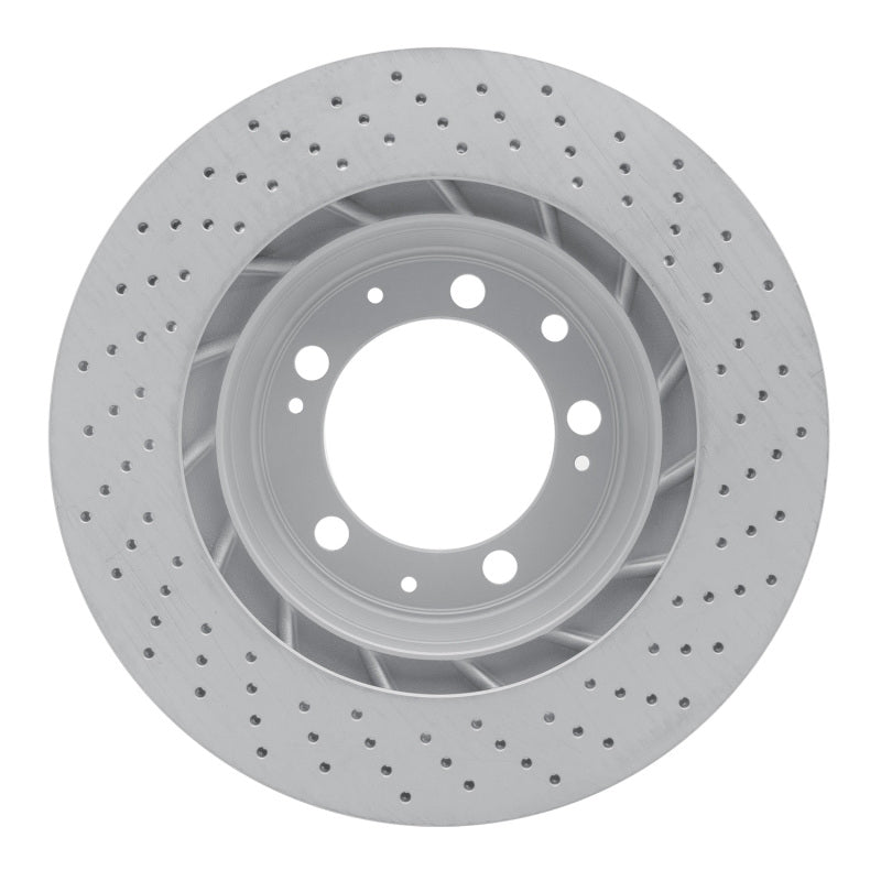 R1 98-98 Porsche 911 Left Rear Drilled Carbon Alloy GeoMET Rotor