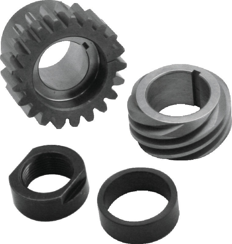 S&S Cycle 1990+ BT Pinion Shaft Conversion Gear Kit - Red