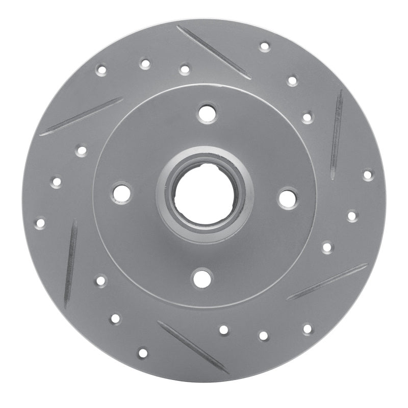 R1 85-02 Volkswagen Golf Rear Right Drilled & Slotted Geo-Carbon Rotor