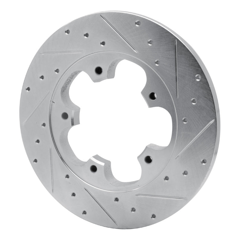 DFC 15-25 Ford Transit-350/SRW Rear Left Drilled & Slotted Silver Brake Rotor