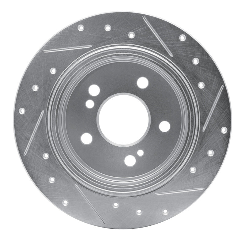 DFC 90-95 Mercedes-Benz 300SL Rear Left Drilled & Slotted Silver Brake Rotor