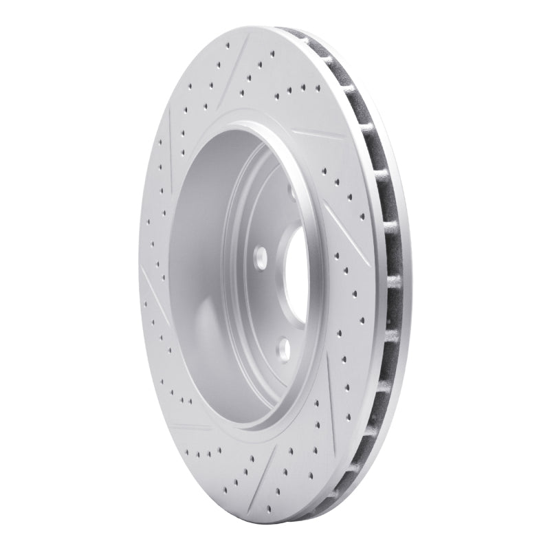 R1 12-25 Dodge Durango Rear Right Drilled & Slotted Geo-Carbon Rotor
