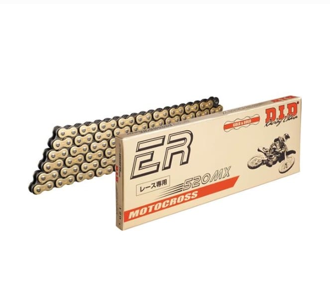 D.I.D 520 MX Black/Gold Chain image 0