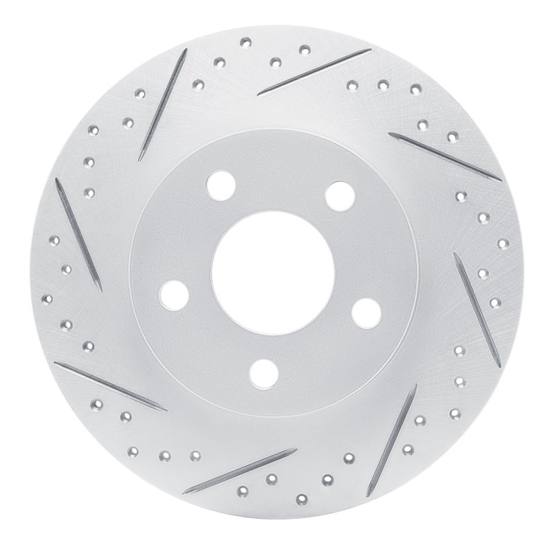 R1 98-05 Buick Park Avenue Rear Left Drilled & Slotted Geo-Carbon Rotor