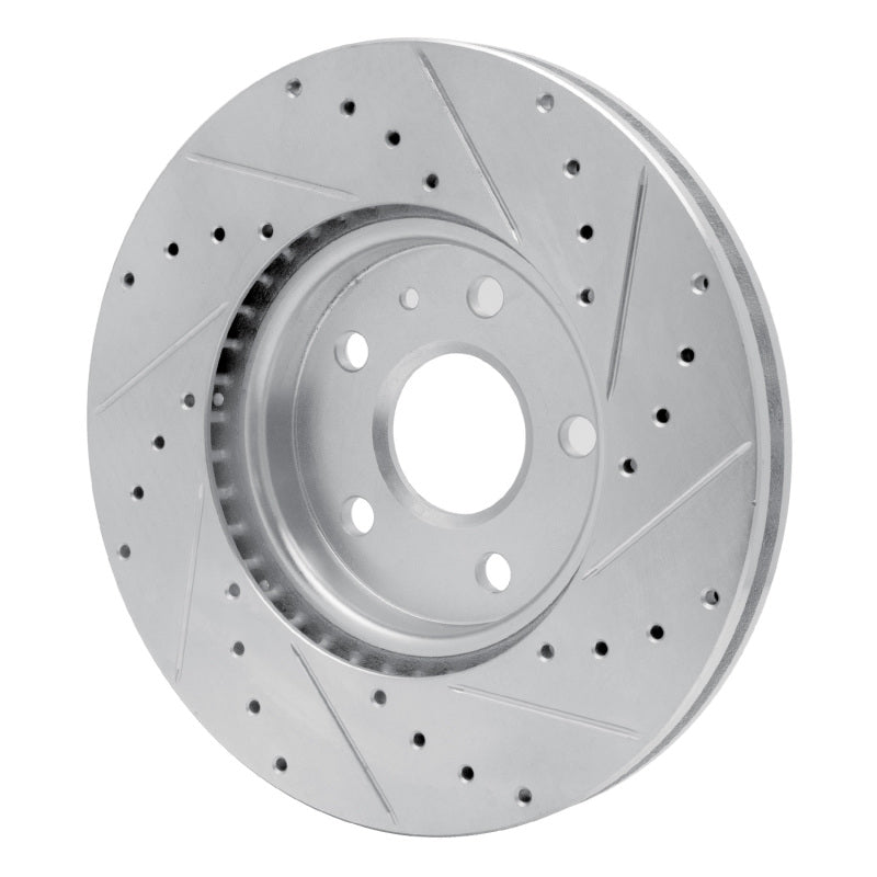 DFC 10-25 Buick Allure Front Left Drilled & Slotted Silver Brake Rotor
