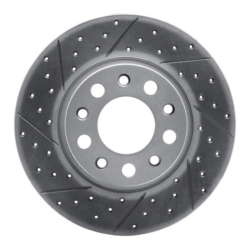 R1 15-26 Alfa Romeo Tonale Rear Left Drilled & Slotted Geo-Carbon Rotor