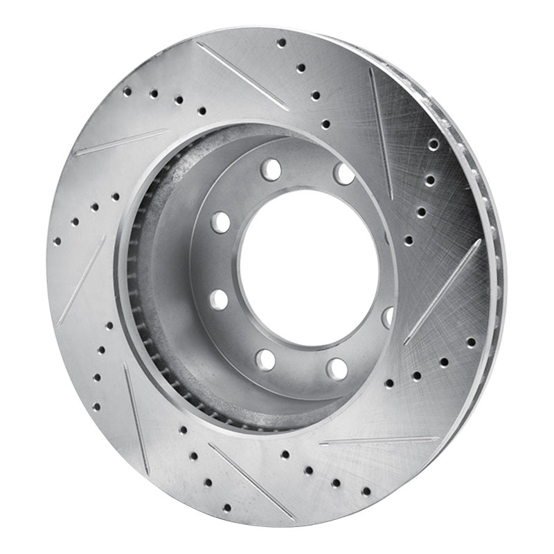 DFC 09-25 Dodge Ram 2500 Front Left Drilled & Slotted Silver Brake Rotor