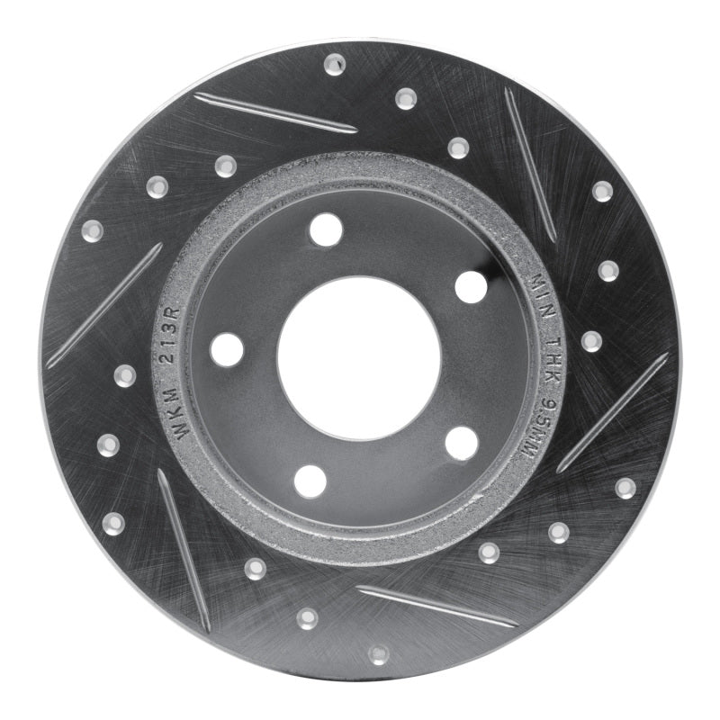 DFC 88-92 Dodge Monaco Rear Left Drilled & Slotted Silver Brake Rotor