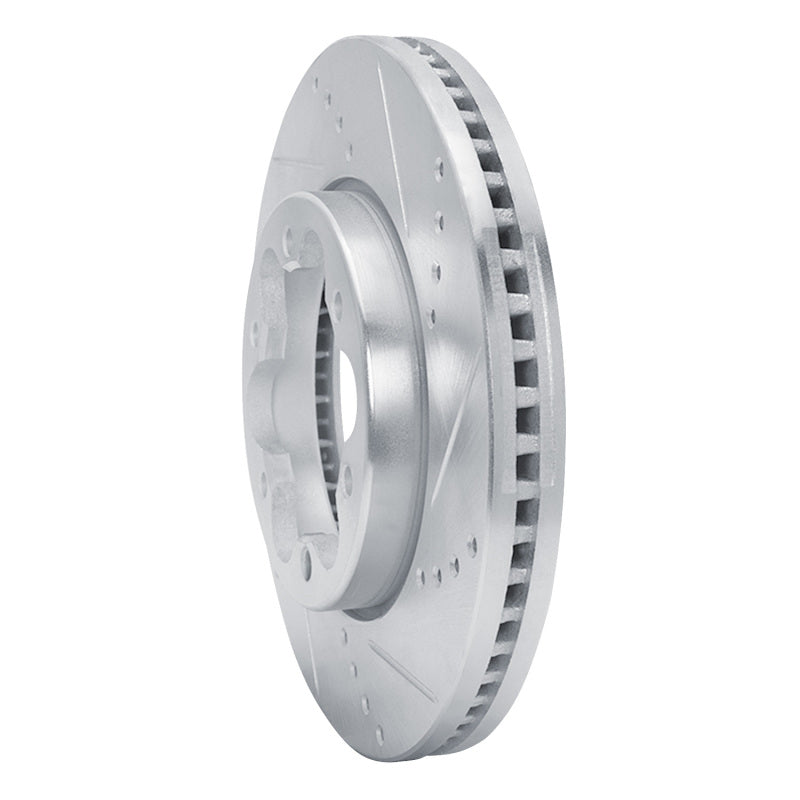 R1 2006-2019 Toyota HiAce (Mexico) Front Right Drilled & Slotted Silver Brake Rotor