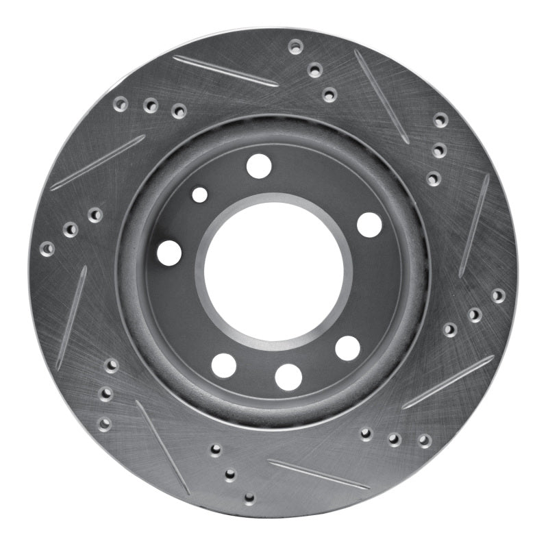 R1 02-06 Dodge Sprinter 2500 Front Left Drilled & Slotted Silver Brake Rotor