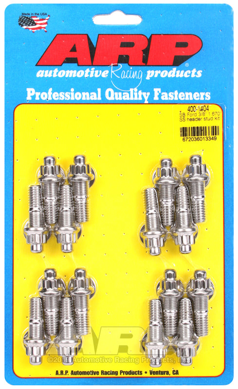 ARP SB Ford 3/8 x 1.670 SS Header Stud Kit