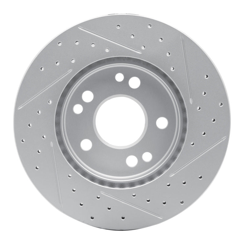 R1 84-95 Mercedes-Benz 300TE Front Left Drilled & Slotted Geo-Carbon Rotor