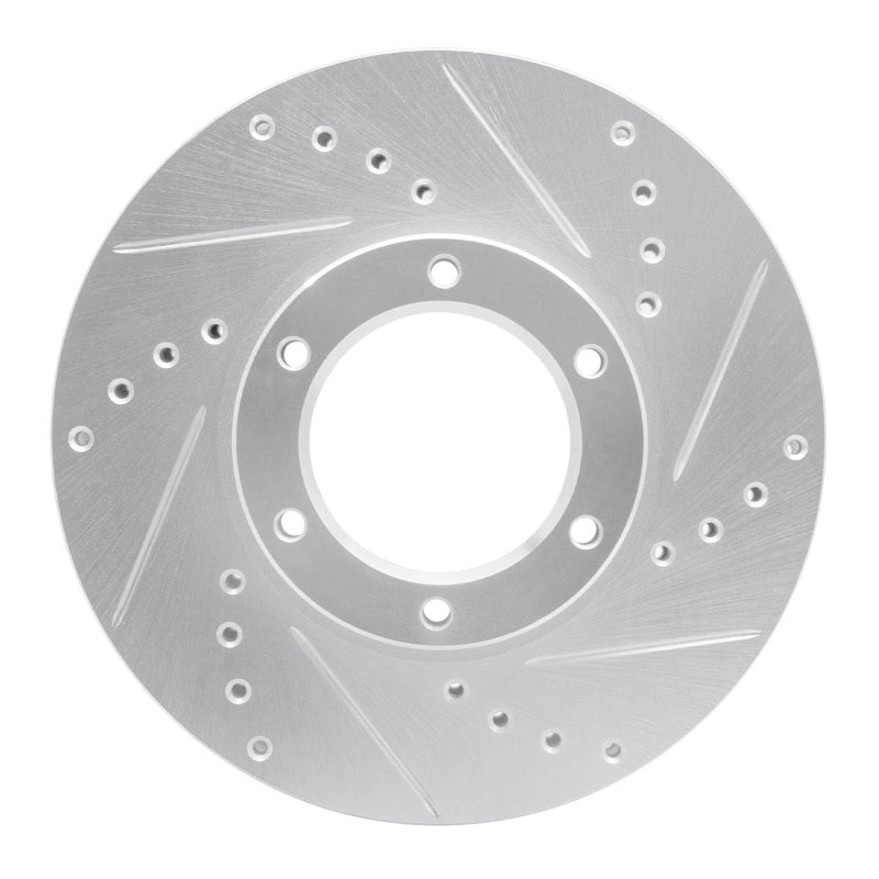 DFC 820093 Toyota Pickup Front Right Drilled & Slotted Silver Brake Rotor