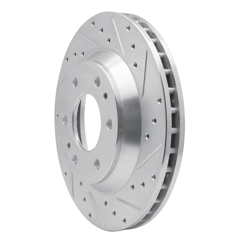 R1 02-05 Buick Rainier Front Right Drilled & Slotted Silver Brake Rotor