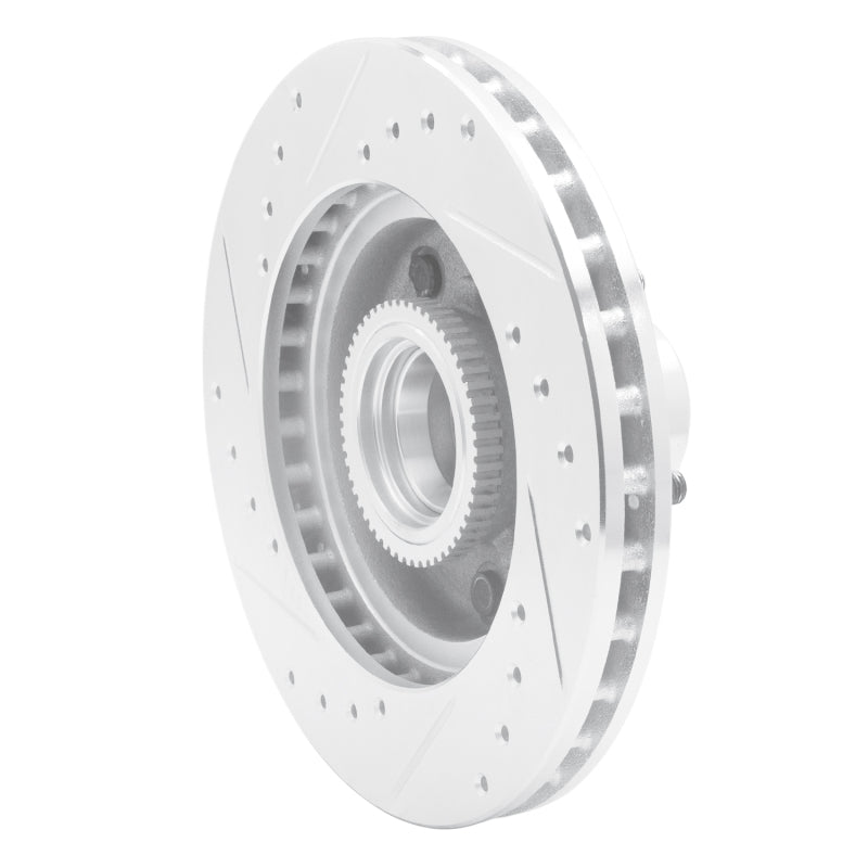 DFC 91-03 Chevrolet S10 Front Right Drilled & Slotted Silver Brake Rotor