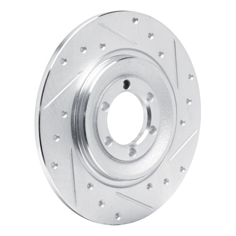 R1 75-79 Alfa Romeo ALFETTA Rear Right Drilled & Slotted Silver Brake Rotor