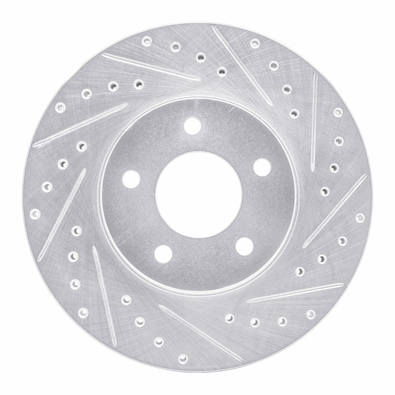 DFC 01-07 Buick Rendezvous Front Right Drilled & Slotted Silver Brake Rotor