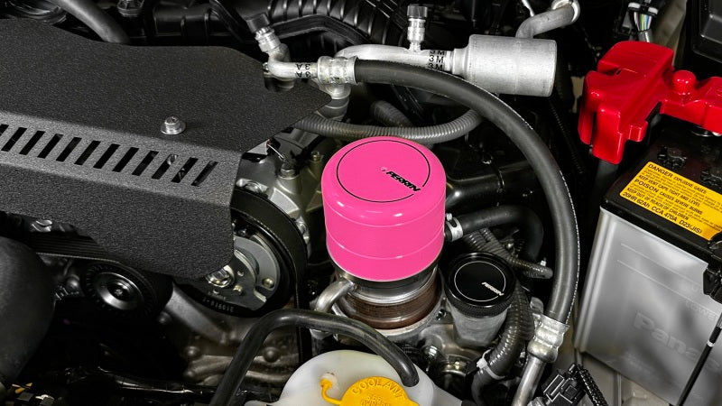 PERRIN 15-25 Subaru WRX & 13-26 BRZ/FR-S/86/GR86 Oil Filter Cover - Hyper Pink