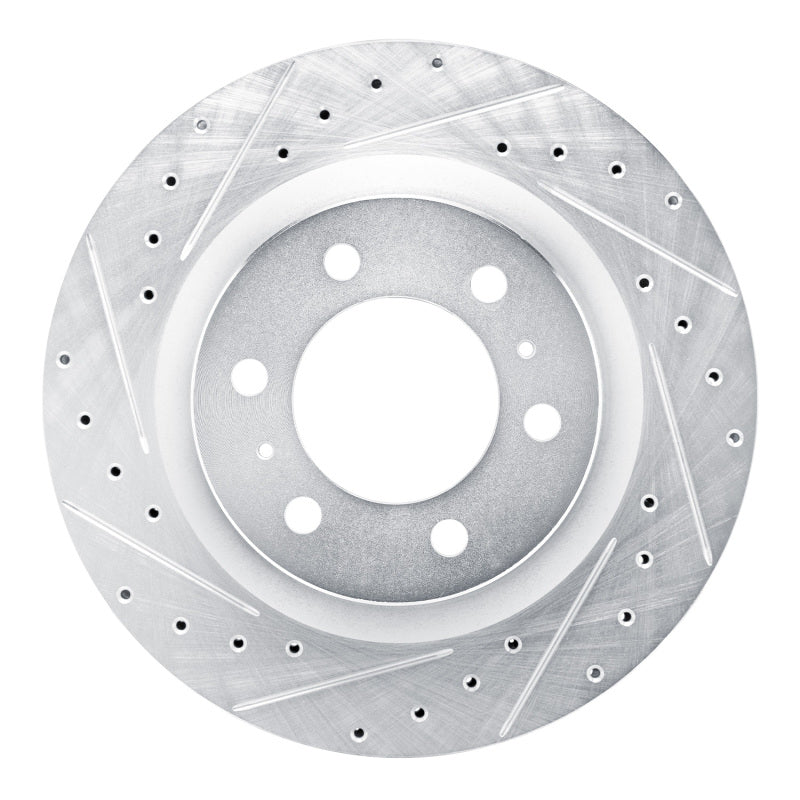 DFC 22-25 Lexus GX550 Front Left Drilled & Slotted Silver Brake Rotor