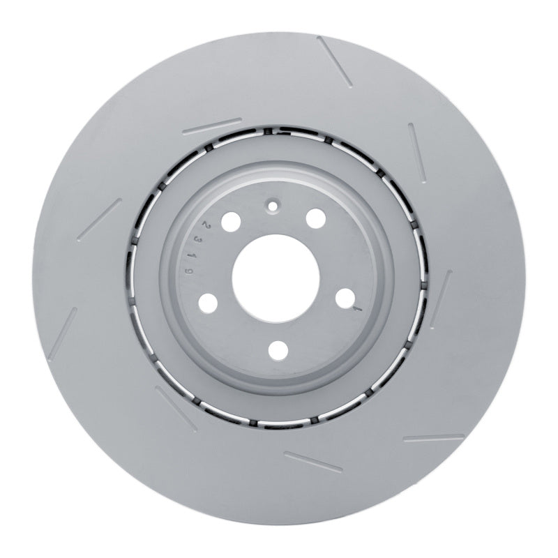 R1 17-18 Porsche Macan Right Front Slotted Carbon Alloy GeoMET Rotor