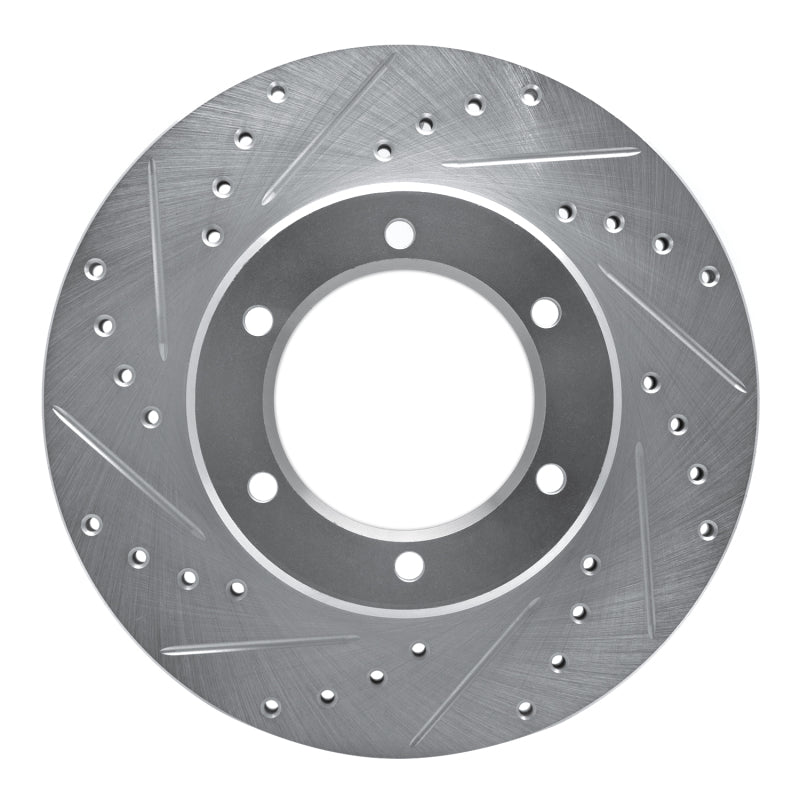 DFC 86-95 Toyota Pickup Front Left Drilled & Slotted Silver Brake Rotor