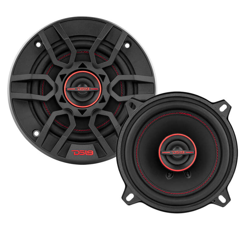 DS18 5.25in 45Watts RMS 4 ohm 2-Way Coaxial Speaker System Universal Fit