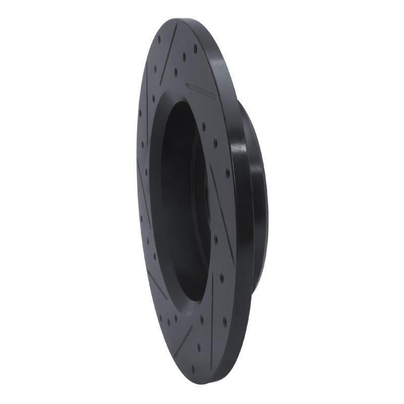 R1 79-80 Toyota Pickup Front Right Drilled & Slotted Black Brake Rotor