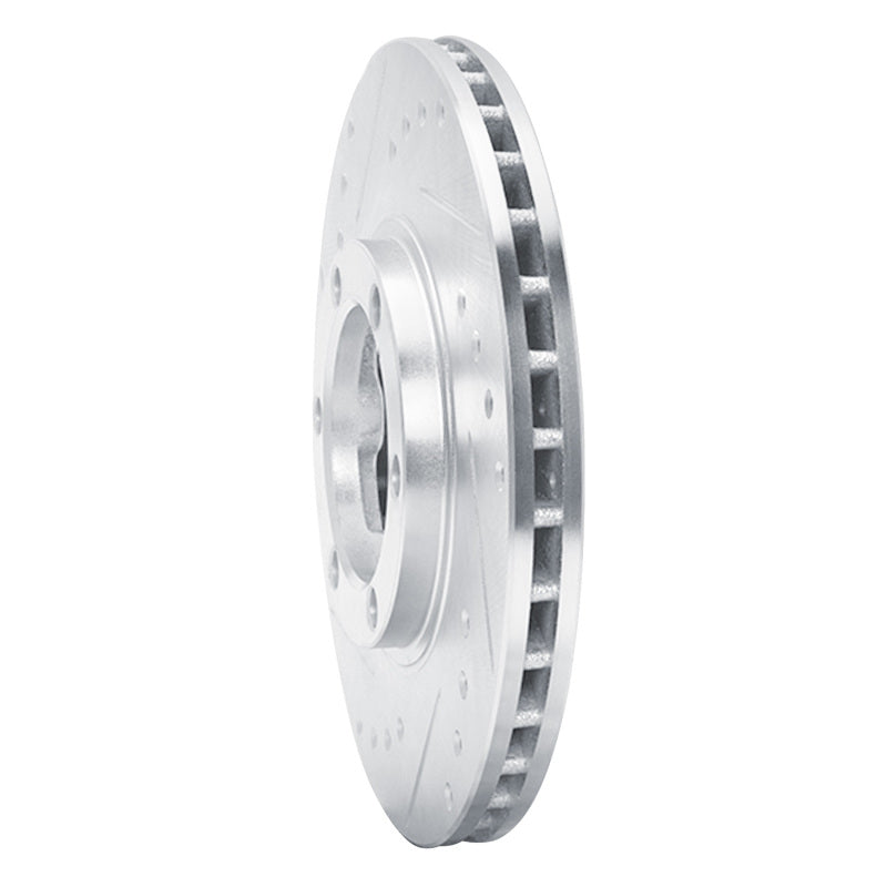 R1 86-06 Chevrolet Luv Pickup (Mexico) Front Left Drilled & Slotted Silver Brake Rotor