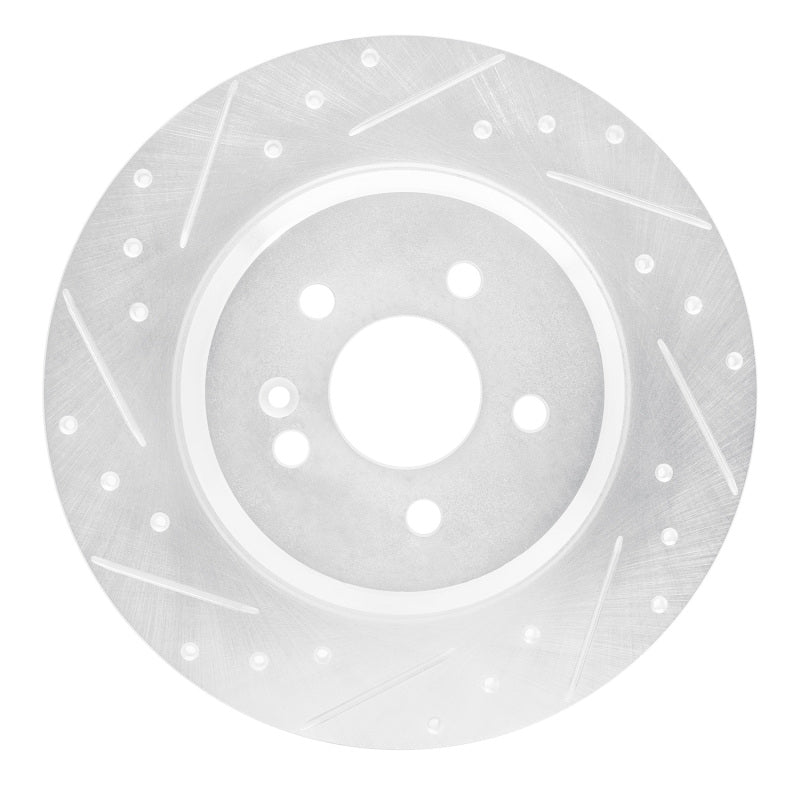 DFC 00-05 Mercedes-Benz ML55 AMG Rear Left Drilled & Slotted Silver Brake Rotor