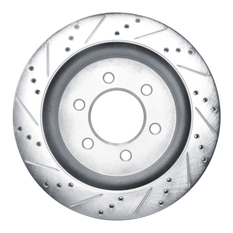 DFC 18-21 Ford F-150 4WD Rear Right Drilled & Slotted Silver Brake Rotor
